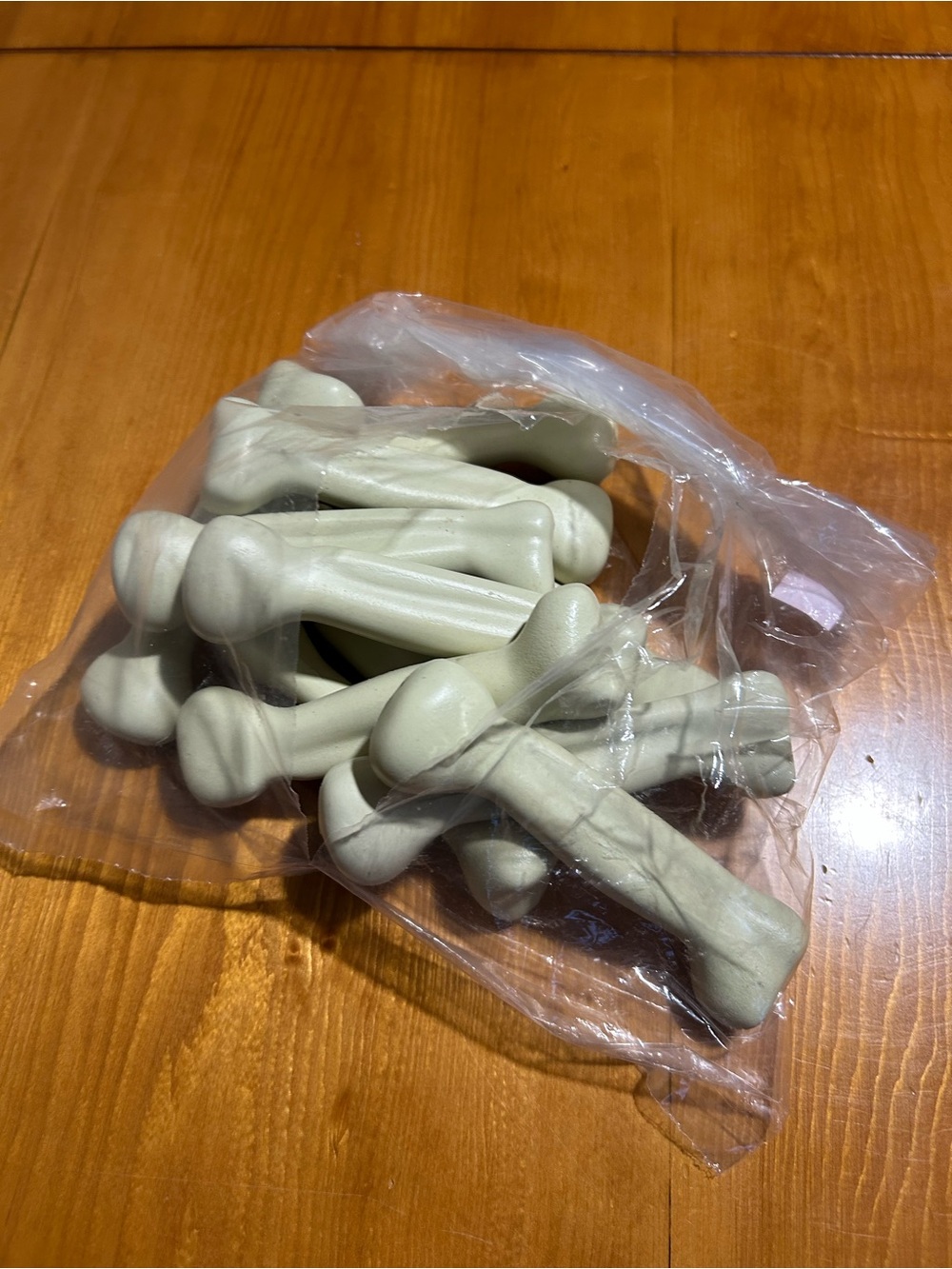 FREE plastic Halloween decor bones